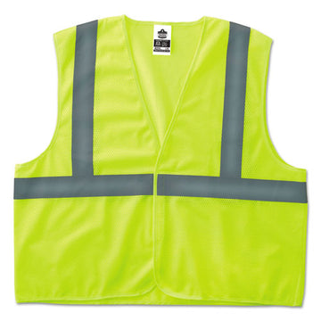 ergodyne® Glowear 8205hl Type R Class 2 Super Econo Mesh Safety Vest, Small-medium, Lime freeshipping - TVN Wholesale